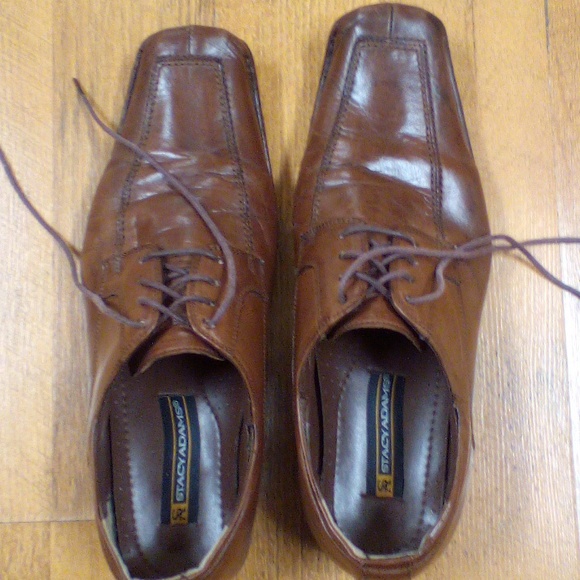 Men's Brown Leather Stacy Adams Lace ups - Picture 2 of 7